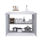 Mueble Manchester Blanco 97 cm con Dos Puertas - Gabinetes | Bylmo