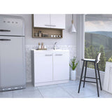 Mueble Manchester Blanco 97 cm con Dos Puertas - Gabinetes | Bylmo