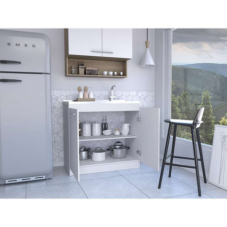 Mueble Manchester Blanco 97 cm con Dos Puertas - Gabinetes | Bylmo