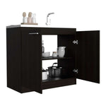 Mueble Manchester Wengue 97 cm con Dos Puertas