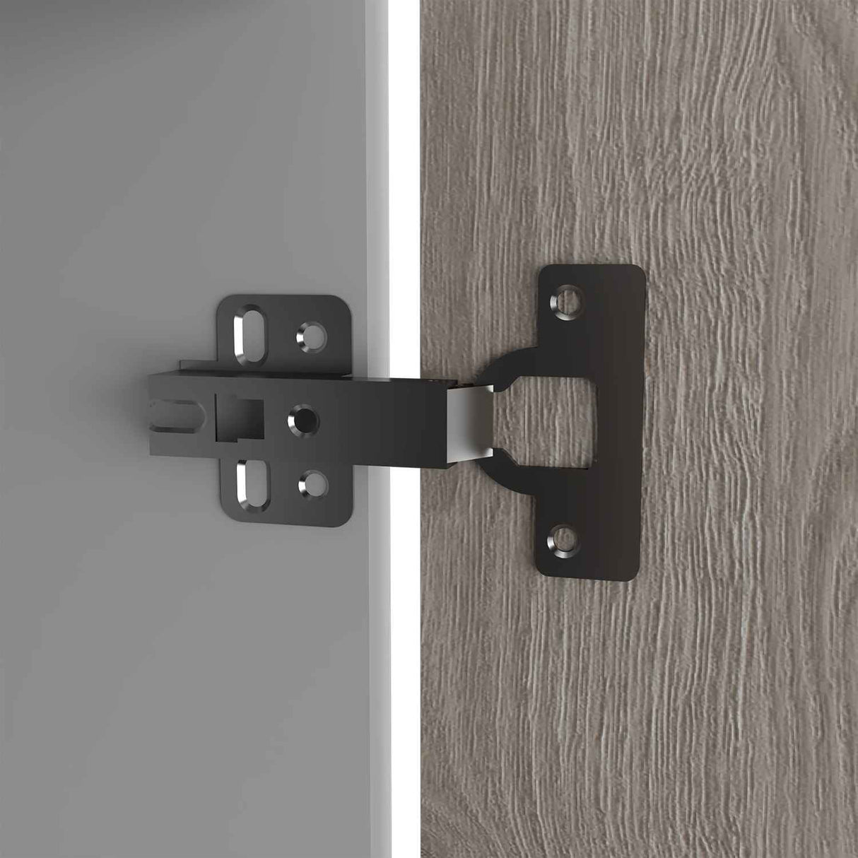 Mueble Inferior Napoles Blanco y Ceniza 100x90cm con Mesón de Acero Inoxidable y con Pozuelo Lado Derecho - Muebles Inferiores | Bylmo