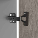 Mueble Inferior Napoles Blanco y Ceniza 100x90cm con Mesón de Acero Inoxidable y con Pozuelo Lado Derecho - Muebles Inferiores | Bylmo