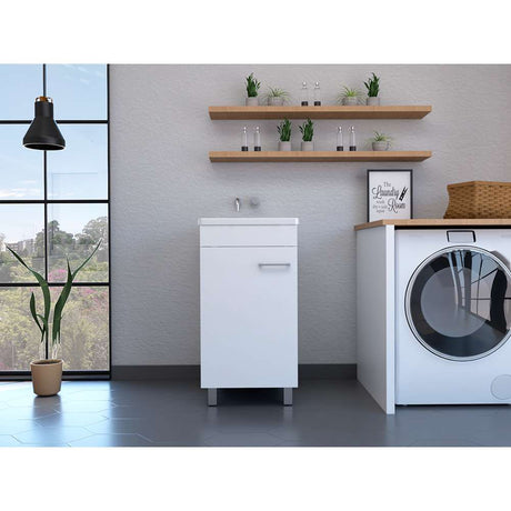 Mueble Valento Blanco 44 cm con Una Puerta - Gabinetes | Bylmo