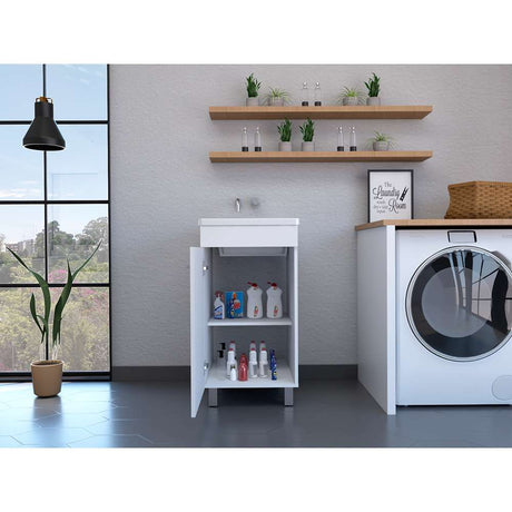 Mueble Valento Blanco 44 cm con Una Puerta - Gabinetes | Bylmo