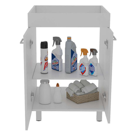 Mueble Valento Blanco 59 cm con Dos Puertas - Gabinetes | Bylmo