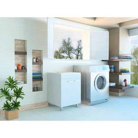 Mueble Valento Blanco 59 cm con Dos Puertas - Gabinetes | Bylmo