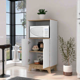 Mueble Microondas Auxona Duna 65 cm con Dos Puertas y Entrepaños - Alacenas y Muebles Microondas | Bylmo