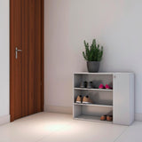 Zapatero Blanco 80 cm con Una Puerta - Closets | Bylmo