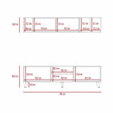 Combo Rack para TV y Mueble Superior Tori Duna y Blanco 180 cm