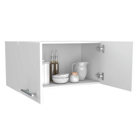 Mueble Superior de Cocina Blanco 76x37cm sin Entrepaños y con Dos Puertas - Cocinas | Bylmo