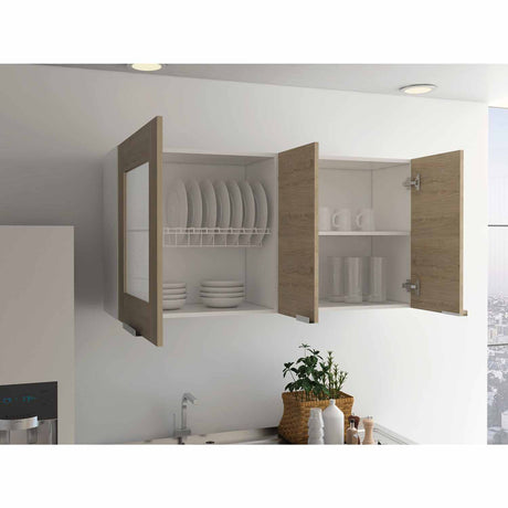 Mueble Superior de Cocina Fendi Blanco 120x60cm con Un Entrepaño y con Tres Puertas - Muebles Superiores | Bylmo