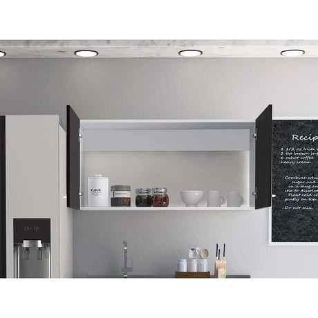 Mueble Superior de Cocina Napoles Blanco 100x49cm sin Entrepaños y con Dos Puertas - Cocinas | Bylmo