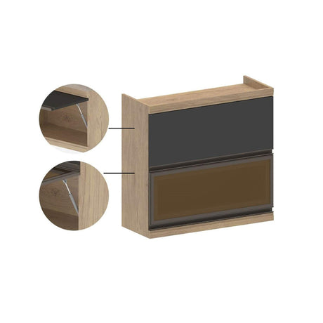 Mueble Superior Maqui con Dos Puertas Abatibles Madera 80 cm Sin Campana - Muebles Superiores | Bylmo
