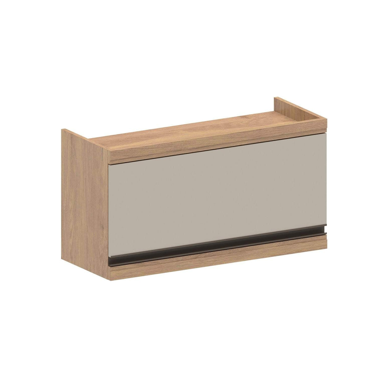 Mueble Superior Maqui con Una Puerta Abatible Blanca Madera 80 cm Sin Campana - Muebles Superiores | Bylmo