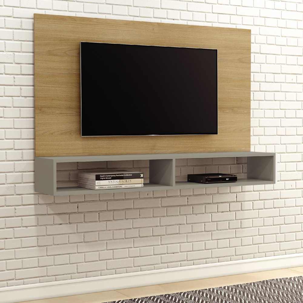 Panel Ligth Macadamia y Pecan 135 cm - Muebles para TV | Bylmo