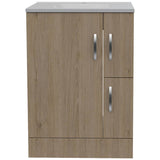 Mueble para Lavamanos Vanguard Rovere 60x86cm Individual con Lavamanos con Dos Cajones - Gabinetes | Bylmo