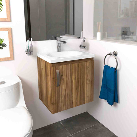 Mueble para Baño Eco Gracia y Sikuani 48 cm Flotante con Lavamanos - Muebles para Baño | Bylmo