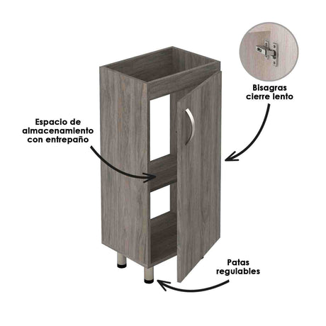 Mueble para Baño Eco Mitte y Tambo 40 cm de Piso con Lavamanos - Muebles para Baño | Bylmo