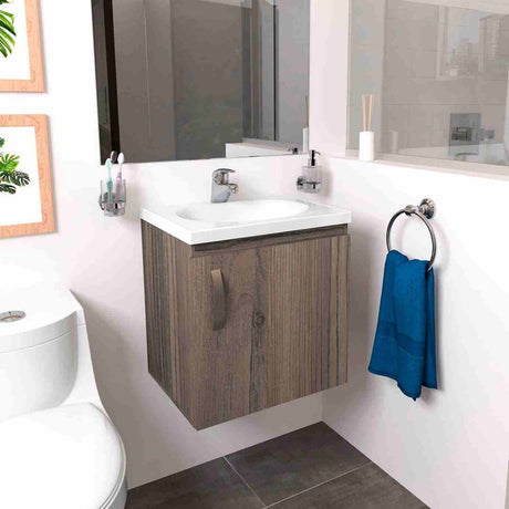 Mueble para Baño Eco Mitte y Tambo 48 cm Flotante con Lavamanos - Muebles para Baño | Bylmo