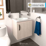Mueble para Baño Eco Soder y Mali 48 cm Flotante con Lavamanos - Muebles para Baño | Bylmo