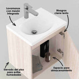 Mueble para Baño Eco Soder y Mali 48 cm Flotante con Lavamanos - Muebles para Baño | Bylmo