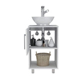 Mueble para Lavamanos Gouda Blanco 45x89cm Individual con Lavamanos con Una Puerta - Muebles para Baño | Bylmo