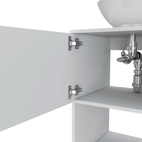 Mueble para Lavamanos Gouda Blanco 45x89cm Individual con Lavamanos con Una Puerta - Muebles para Baño | Bylmo