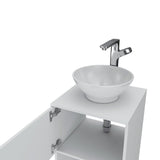 Mueble para Lavamanos Gouda Blanco 45x89cm Individual con Lavamanos con Una Puerta - Muebles para Baño | Bylmo