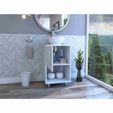 Mueble para Lavamanos Gouda Blanco 45x89cm Individual con Lavamanos con Una Puerta - Muebles para Baño | Bylmo