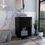 Mueble para Lavamanos Gouda Wengue 45x89cm Individual con Lavamanos con Una Puerta - Muebles para Baño | Bylmo