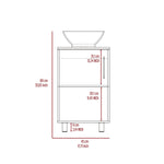 Mueble para Baño Gouda Wengue 45 cm Con Puerta y Lavamanos