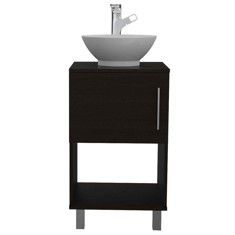 Mueble para Baño Gouda Wengue 45 cm Con Puerta y Lavamanos