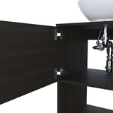Mueble para Lavamanos Gouda Wengue 45x89cm Individual con Lavamanos con Una Puerta - Muebles para Baño | Bylmo