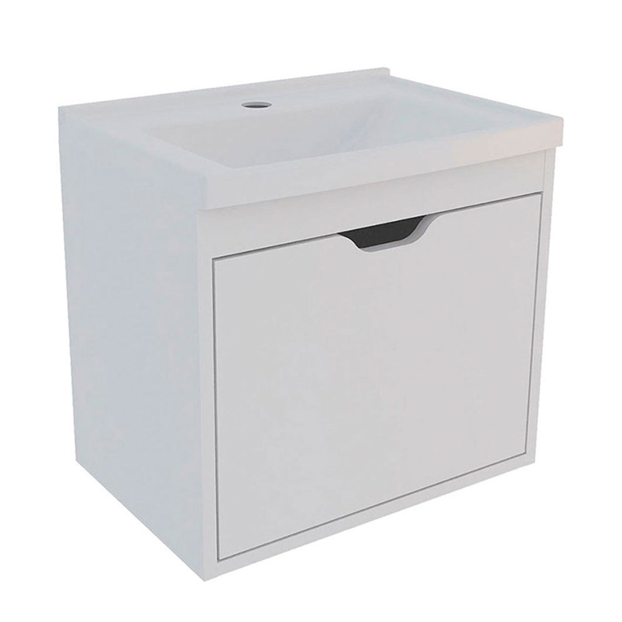 Mueble para Lavamanos Graz Blanco 45x38cm Individual con Lavamanos y con con Una Puerta - Muebles para Baño | Bylmo
