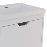 Mueble para Lavamanos Graz Blanco 45x38cm Individual con Lavamanos y con con Una Puerta - Muebles para Baño | Bylmo