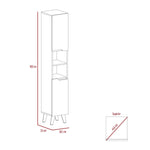 Mueble para Baño Laurent Plomo 180 cm con Dos Puertas y Entrepaños