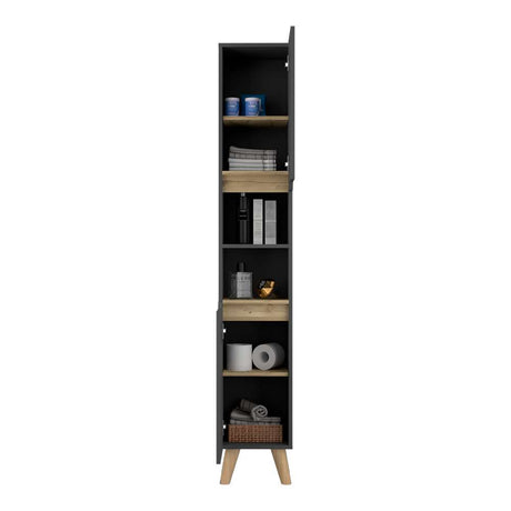 Mueble para Baño Laurent Plomo 30 cm con Dos Puertas y Entrepaños - Muebles para Baño | Bylmo