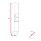 Mueble para Baño Laurent Plomo 30 cm con Dos Puertas y Entrepaños - Muebles para Baño | Bylmo