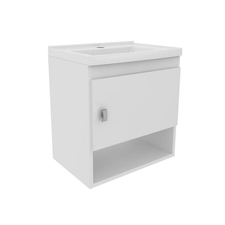 Mueble para Lavamanos Linz Blanco 45x49cm Individual con Lavamanos y con con Una Puerta - Muebles para Baño | Bylmo