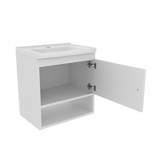 Mueble para Baño Linz Blanco 45 cm con una Puerta y Lavamanos