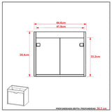 Mueble para Lavamanos Linz Blanco 45x49cm Individual con Lavamanos y con con Una Puerta - Muebles para Baño | Bylmo