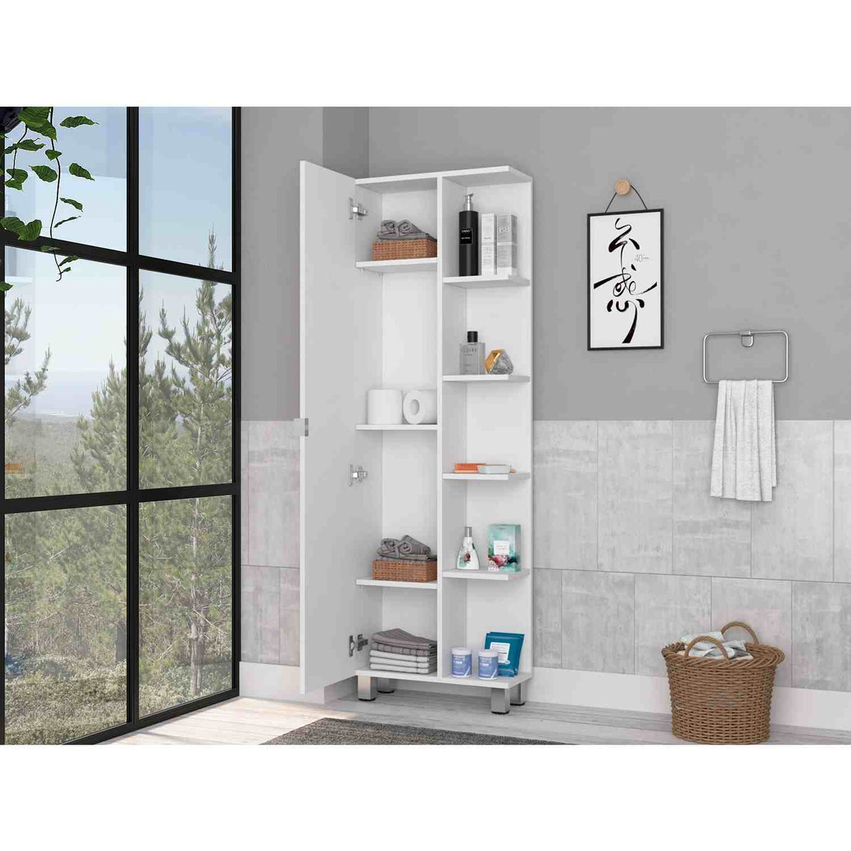 Mueble para Baño Malaga Blanco 51 cm Esquinero - Muebles para Baño | Bylmo