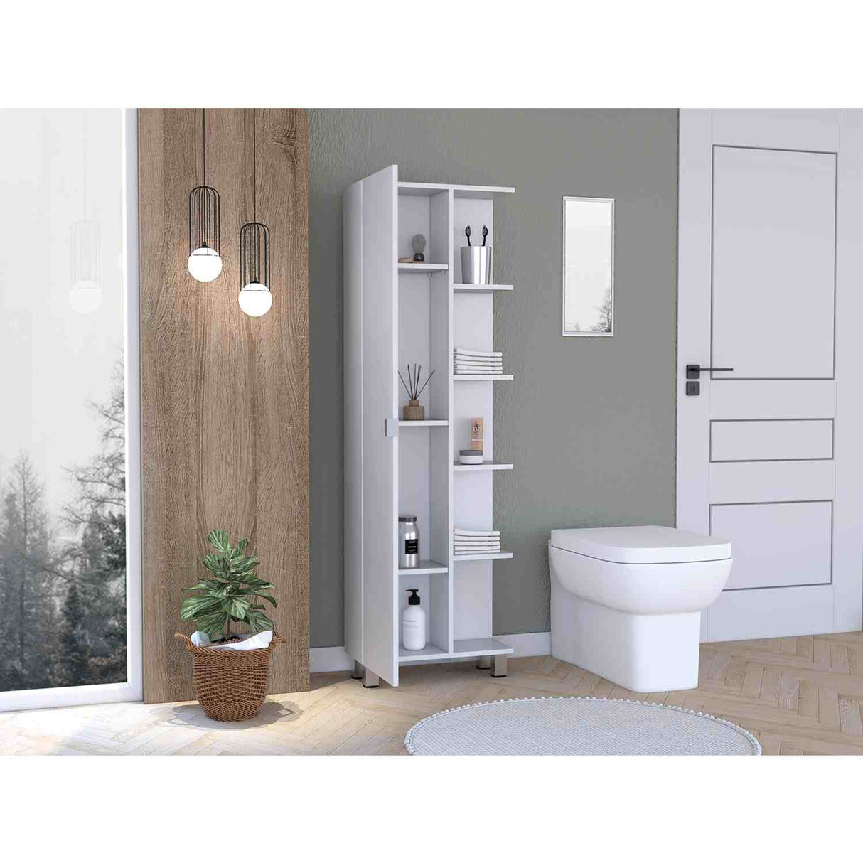 Mueble para Baño Malaga Blanco 51 cm Esquinero - Muebles para Baño | Bylmo