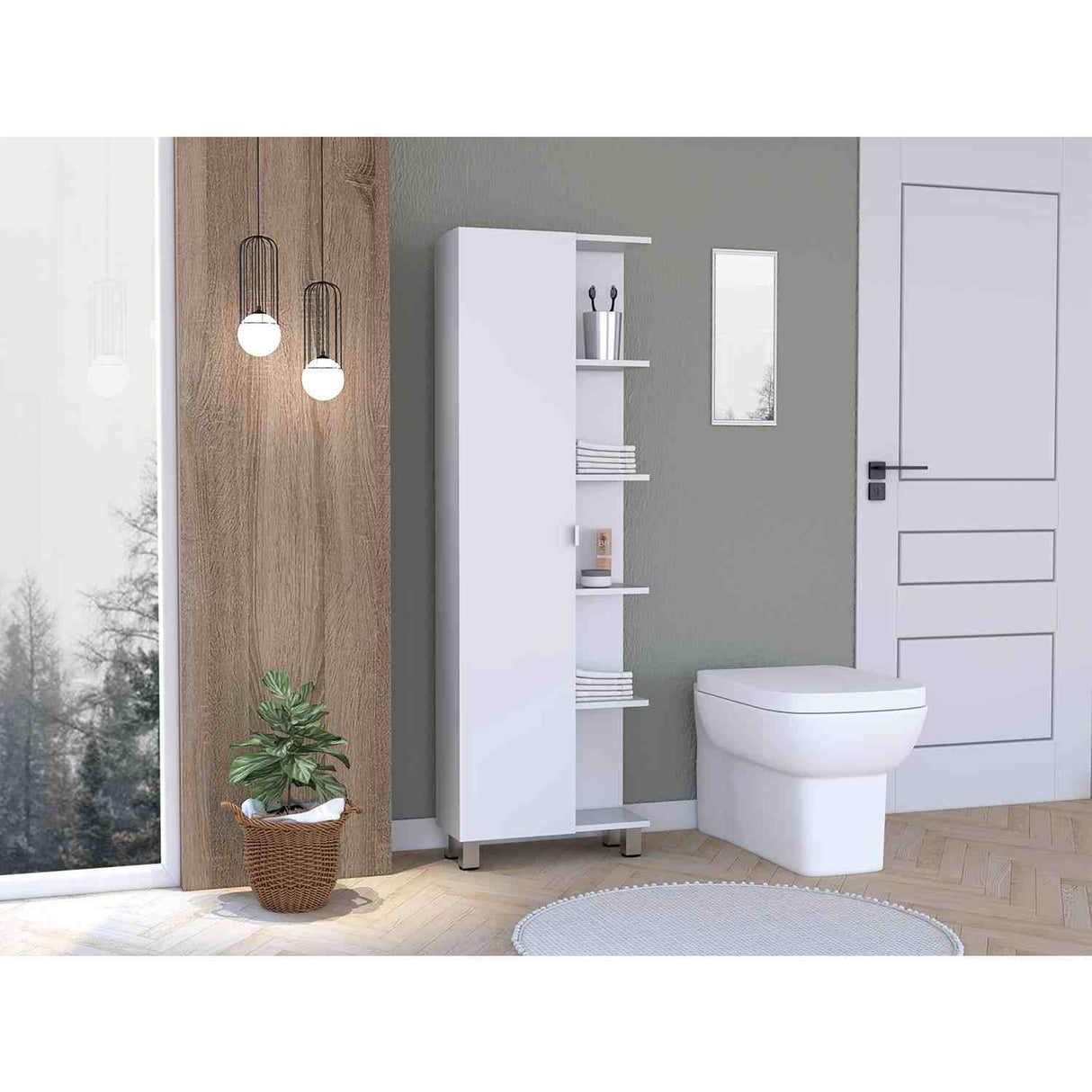 Mueble para Baño Malaga Blanco 51 cm Esquinero - Muebles para Baño | Bylmo