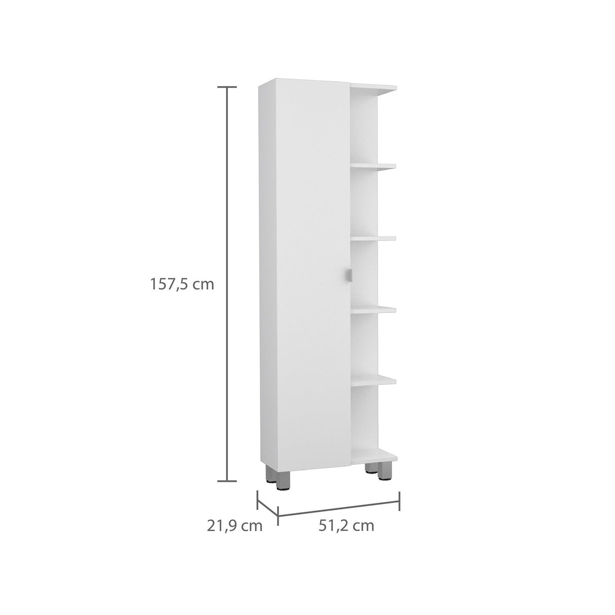 Mueble para Baño Malaga Blanco 51 cm Esquinero - Muebles para Baño | Bylmo
