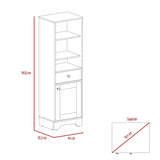 Mueble Columna para Baño Malaga Duna 33x142cm con Un Cajón y con Dos Entrepaños - Muebles para Baño | Bylmo