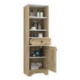 Mueble Columna para Baño Malaga Duna 33x142cm con Un Cajón y con Dos Entrepaños - Muebles para Baño | Bylmo