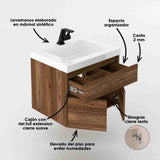 Mueble para Baño Macao Life Gracia y Sikuani 63 cm Flotante con Lavamanos Oslo - Muebles para Baño | Bylmo