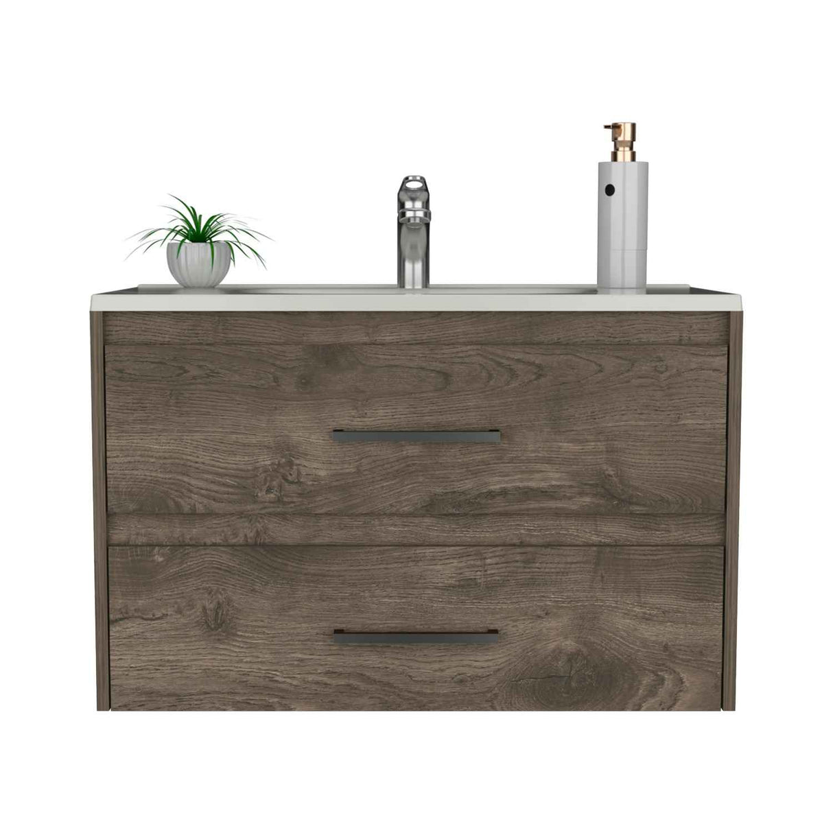 Mueble para Lavamanos Praga Bellota 81x52cm Individual con Lavamanos con Dos Cajones - Muebles para Baño | Bylmo