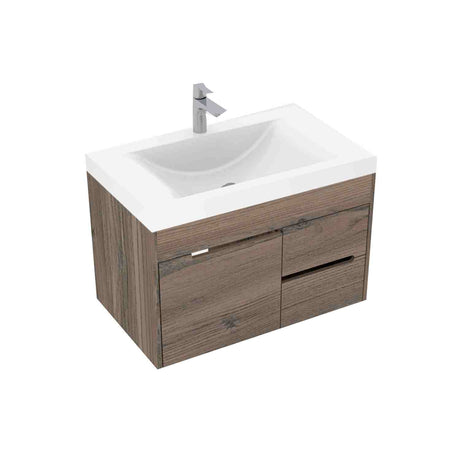 Mueble para Baño Tiziano Mitte y Tambo 79 cm Flotante con Lavamanos Siena - Muebles para Baño | Bylmo